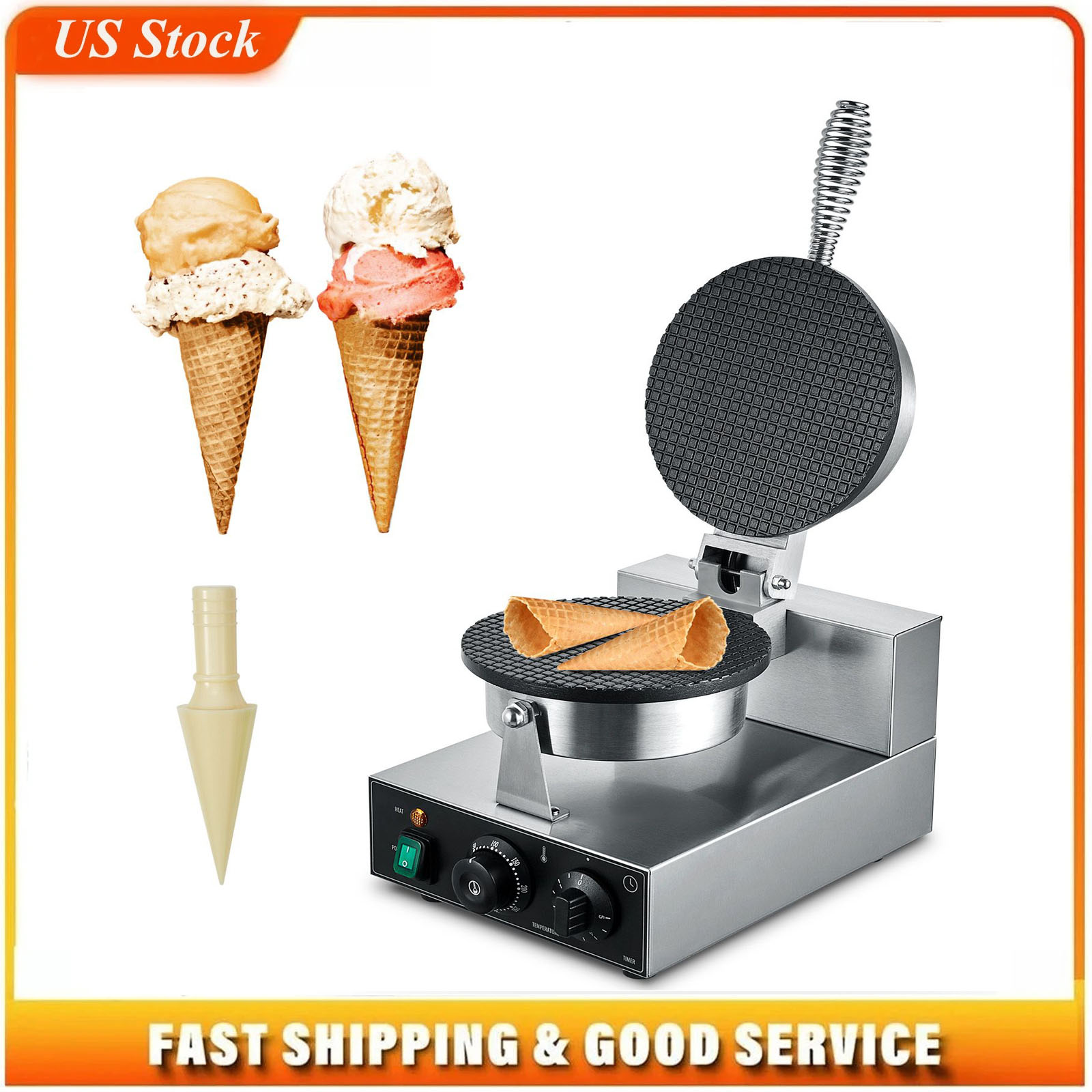 Ice Cream Maker Electric - Electric Ice Cream Cone Maker, Commercial