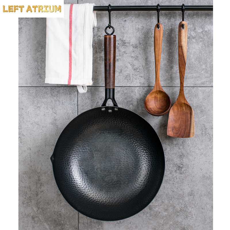 Carbon Steel Wok Pan 32cm Stir - Wok Electric Flat ulasan dan harga