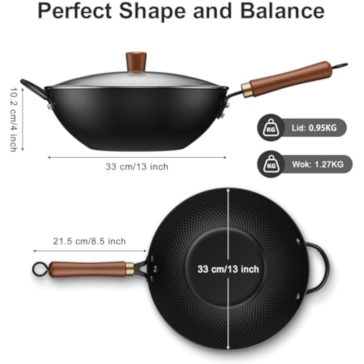 13-inch carbon steel wok with  - Wok Electric Flat ulasan dan harga