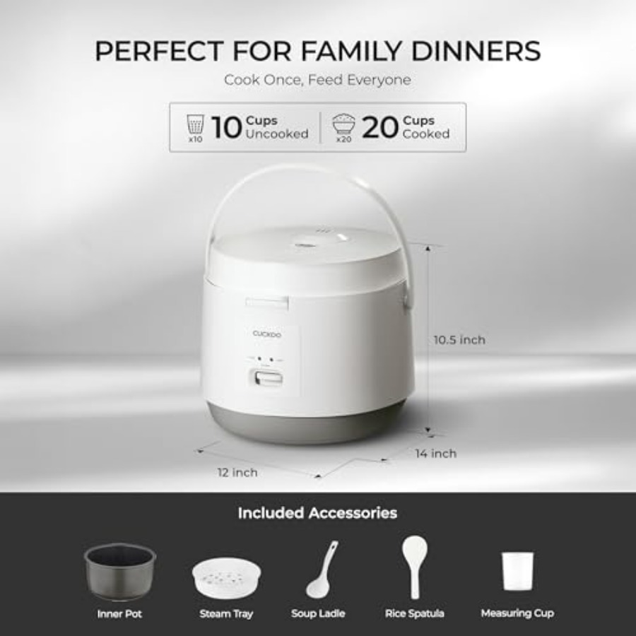 Basic Rice Cooker 10-Cup Uncoo - Rice Cooker 10 Cup ulasan dan harga