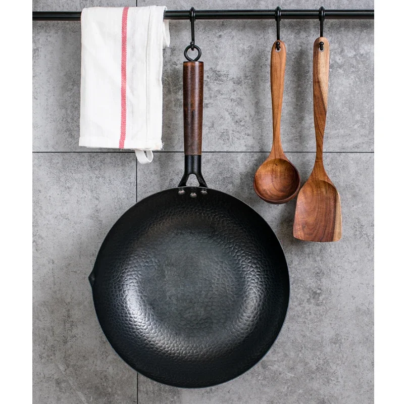 Carbon Steel Wok Pan 32cm Stir - Wok Electric Flat ulasan dan harga