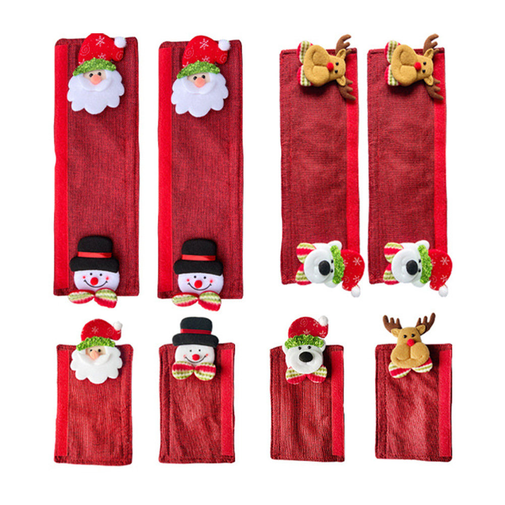8Pcs Xmas Fridge Handle Covers - Kitchen Appliances For.Xmas ulasan dan harga