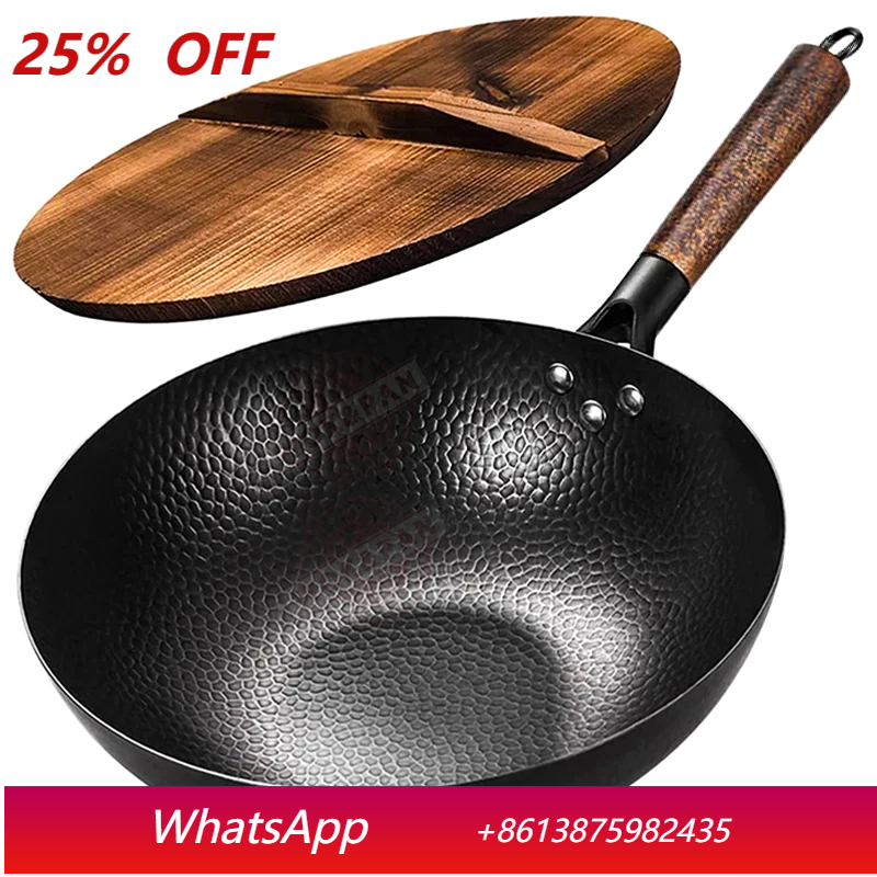 Carbon Steel Wok Pan 32cm Stir - Wok Electric Flat ulasan dan harga