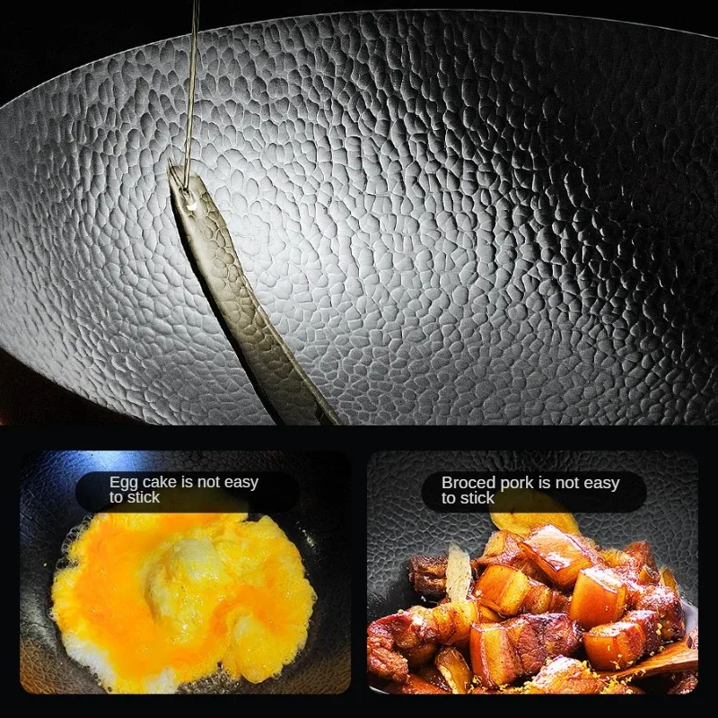 Steel Wok Pan 32cm Stir Fry Wo - Wok Electric Flat ulasan dan harga