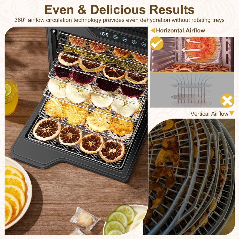 8-Tray Stainless Steel 625W, 1 - Dehydrator Tray Electric ulasan dan harga