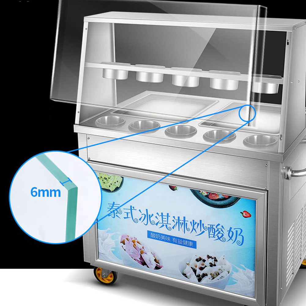 Frying Ice Machine Commercial  - Ice Cream Maker Electric ulasan dan harga