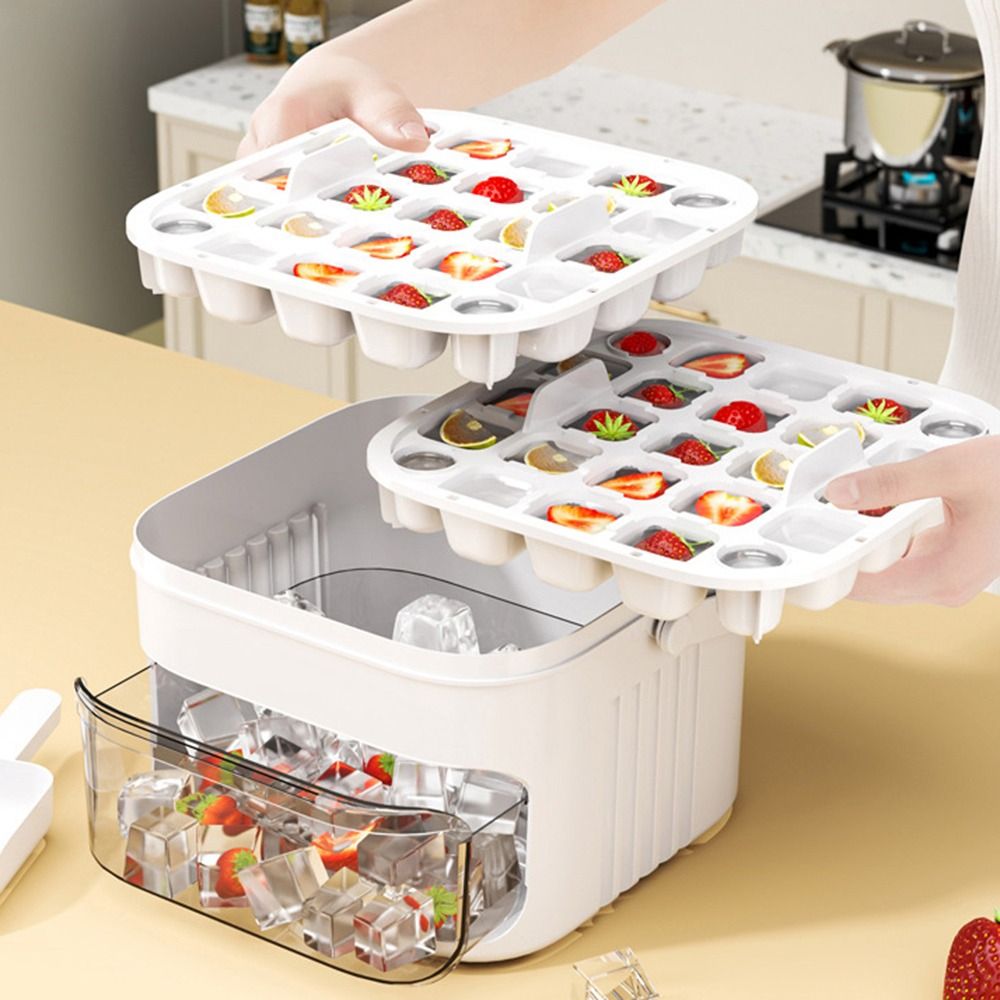 50-Cube Ice Maker with Easy Pr - Ice Cream Maker Electric ulasan dan harga
