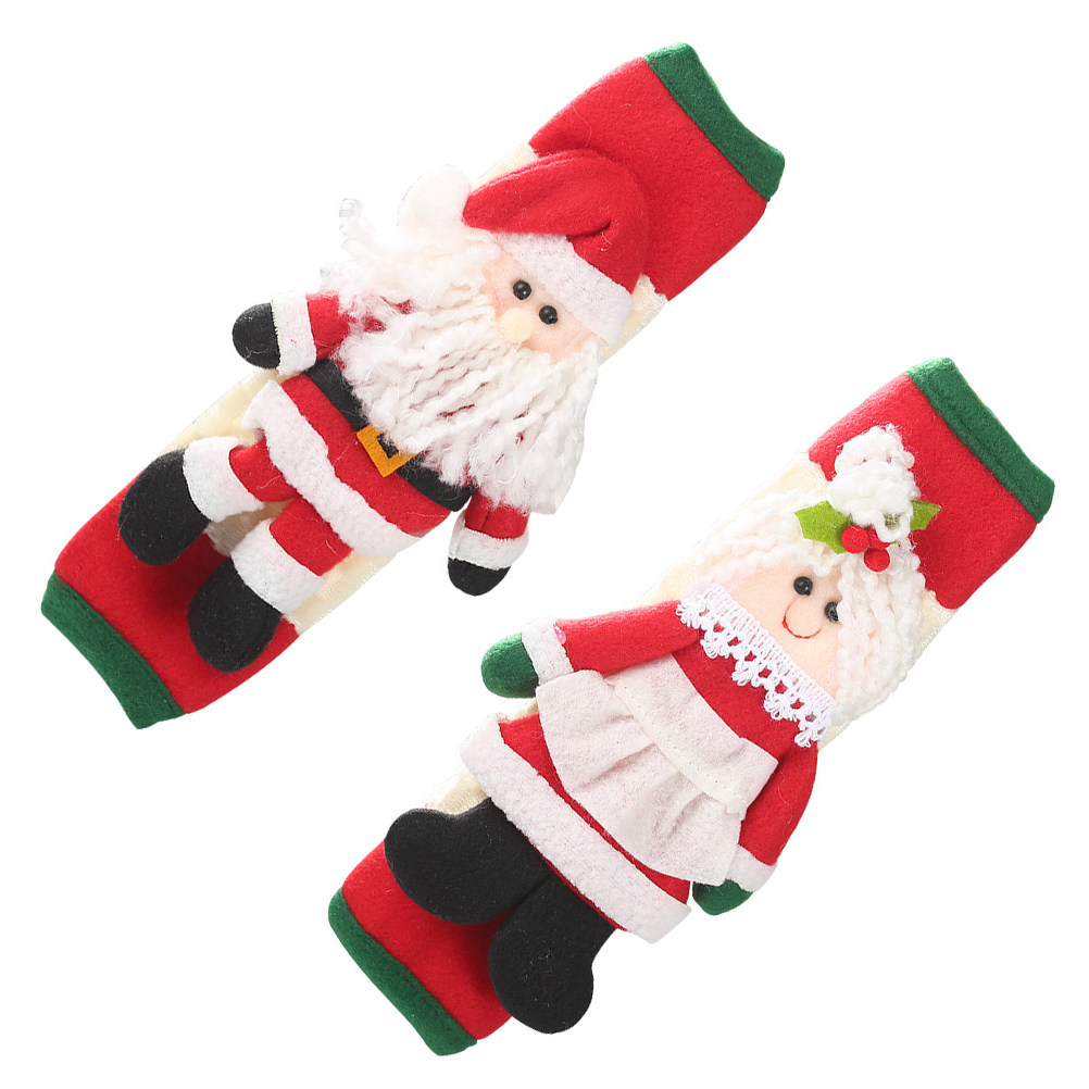 2Pcs Xmas Santa Fridge Handle  - Kitchen Appliances For.Xmas ulasan dan harga