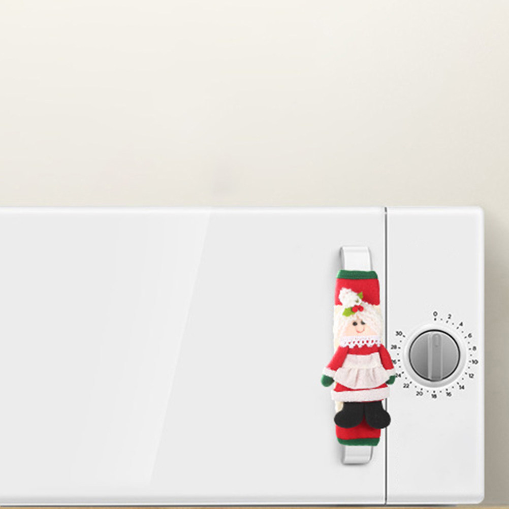 2Pcs Xmas Santa Fridge Handle  - Kitchen Appliances For.Xmas ulasan dan harga