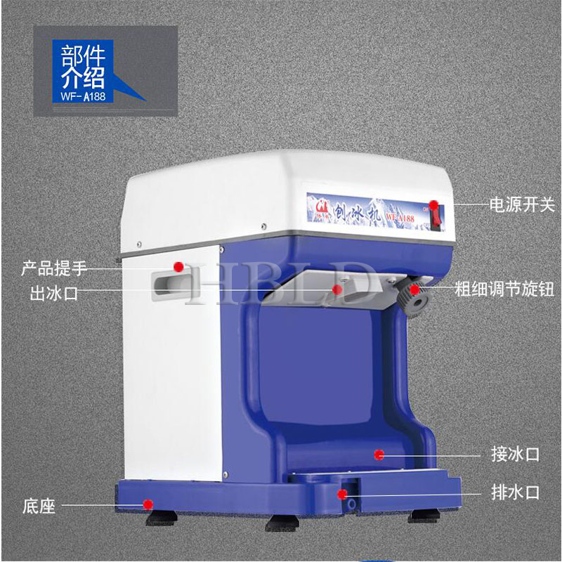 Semi-Automatic Shaved Ice Make - Ice Cream Maker Electric ulasan dan harga