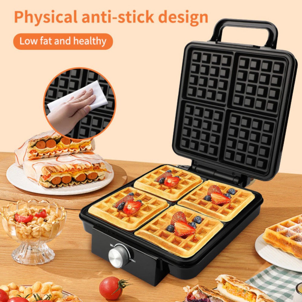 4 Square Belgian Waffle Maker  - Kitchen Appliances For.Xmas ulasan dan harga