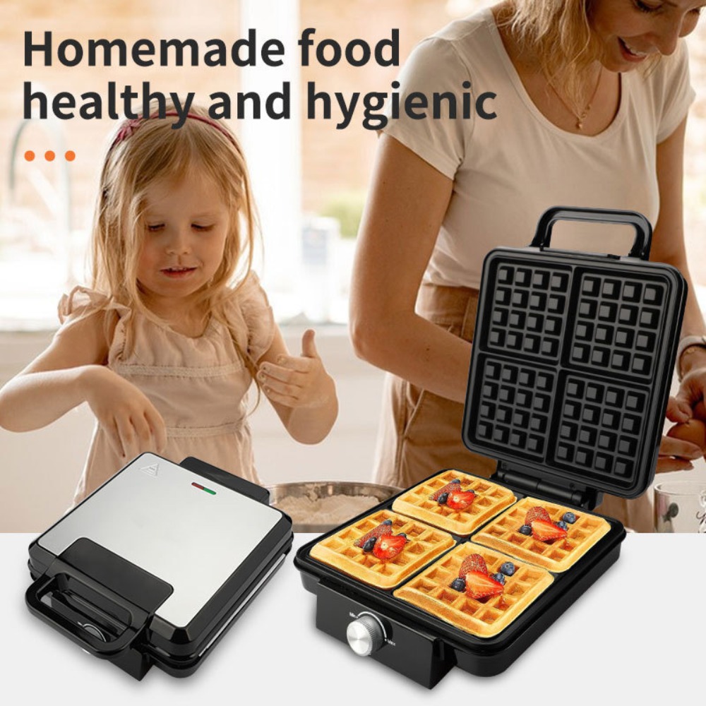 4 Square Belgian Waffle Maker  - Kitchen Appliances For.Xmas ulasan dan harga