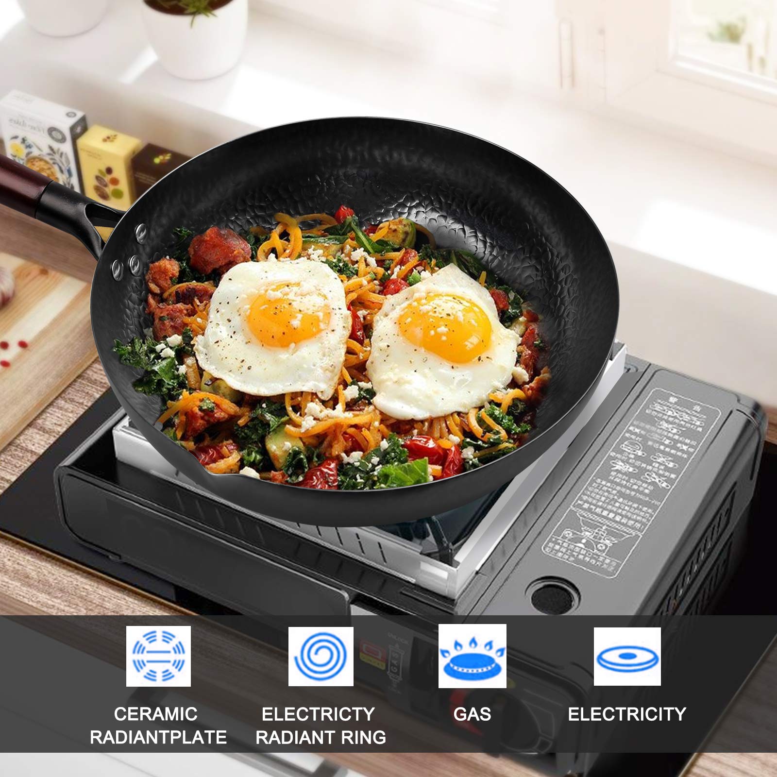 Carbon Steel Wok,Woks and Stir - Wok Electric Flat ulasan dan harga