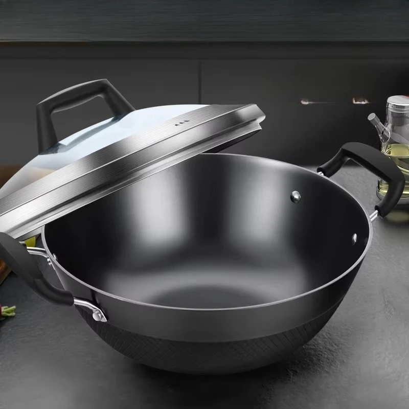 Flat bottom frying pan Stainle - Wok Electric Flat ulasan dan harga