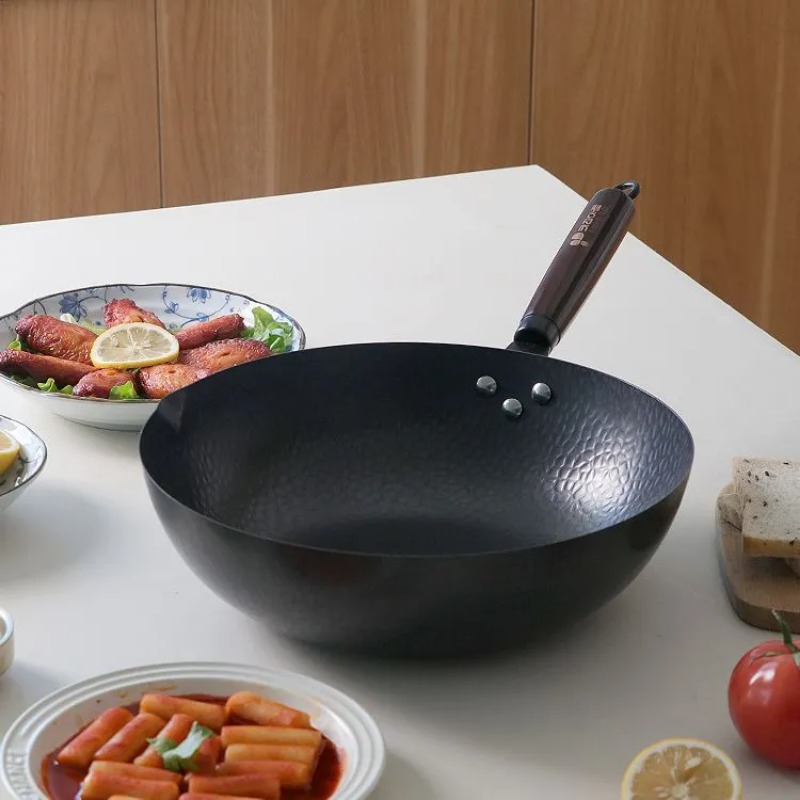 Carbon Steel Wok Pan 32cm Stir - Wok Electric Flat ulasan dan harga